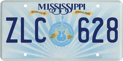 MS license plate ZLC628