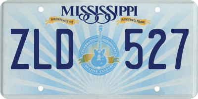 MS license plate ZLD527