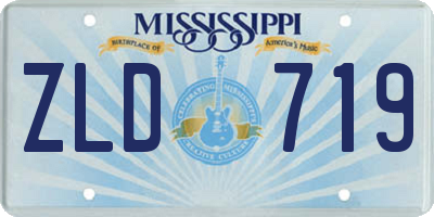 MS license plate ZLD719