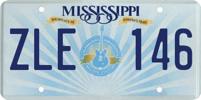 MS license plate ZLE146