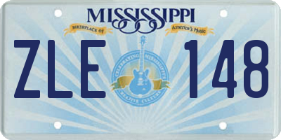 MS license plate ZLE148