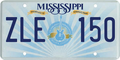 MS license plate ZLE150
