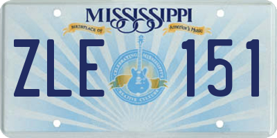 MS license plate ZLE151