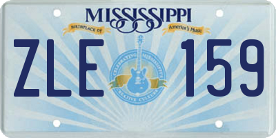 MS license plate ZLE159