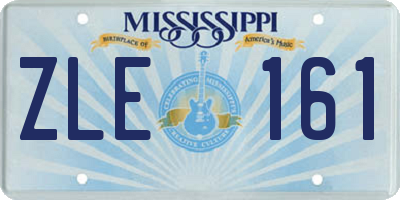 MS license plate ZLE161