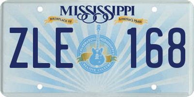 MS license plate ZLE168