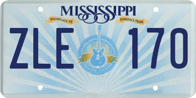 MS license plate ZLE170