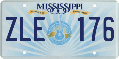 MS license plate ZLE176