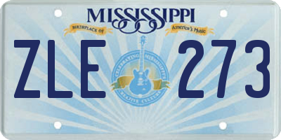 MS license plate ZLE273