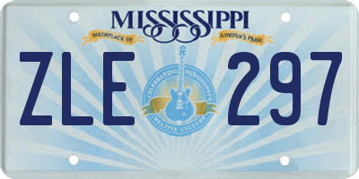 MS license plate ZLE297