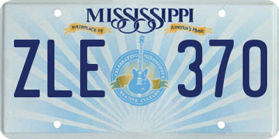 MS license plate ZLE370