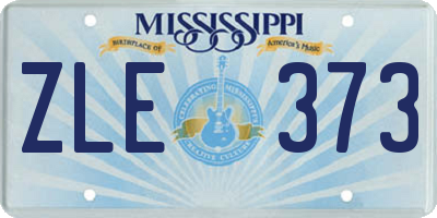 MS license plate ZLE373