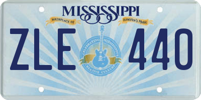 MS license plate ZLE440