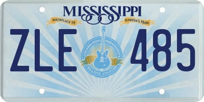 MS license plate ZLE485