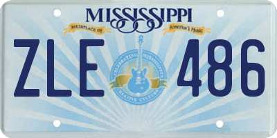 MS license plate ZLE486