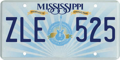 MS license plate ZLE525