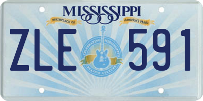 MS license plate ZLE591