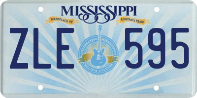 MS license plate ZLE595