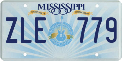 MS license plate ZLE779