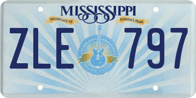 MS license plate ZLE797