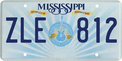 MS license plate ZLE812