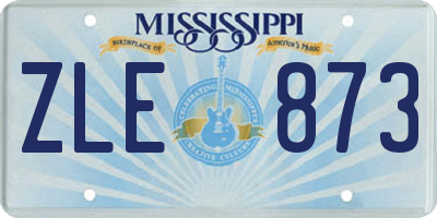 MS license plate ZLE873