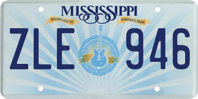 MS license plate ZLE946