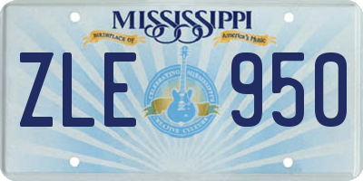 MS license plate ZLE950