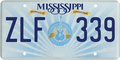 MS license plate ZLF339