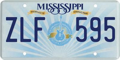 MS license plate ZLF595