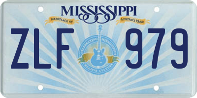 MS license plate ZLF979