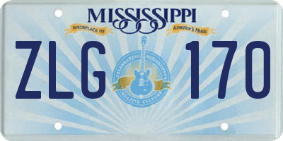 MS license plate ZLG170