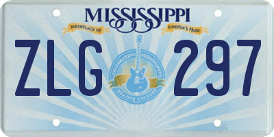 MS license plate ZLG297