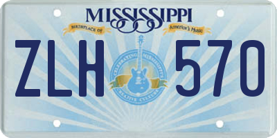 MS license plate ZLH570