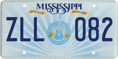 MS license plate ZLL082