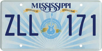 MS license plate ZLL171