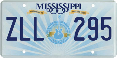 MS license plate ZLL295