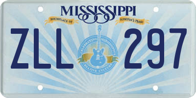 MS license plate ZLL297