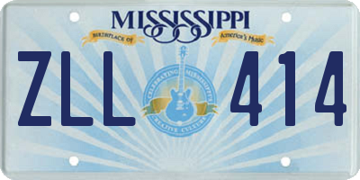 MS license plate ZLL414