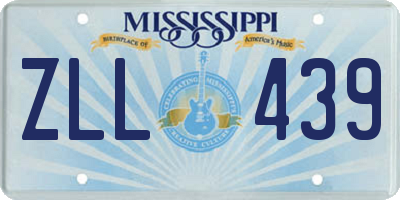 MS license plate ZLL439