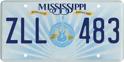 MS license plate ZLL483