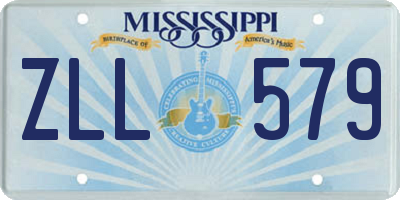 MS license plate ZLL579