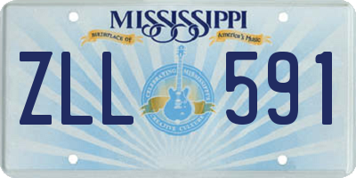 MS license plate ZLL591