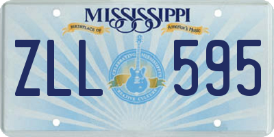 MS license plate ZLL595