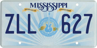 MS license plate ZLL627
