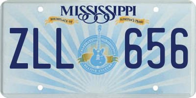 MS license plate ZLL656