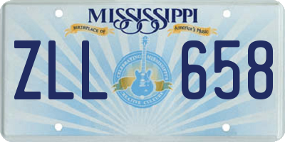MS license plate ZLL658