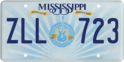 MS license plate ZLL723