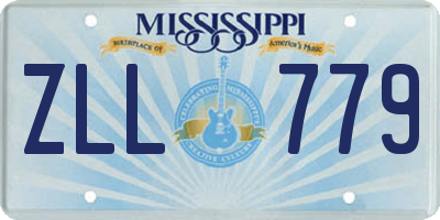MS license plate ZLL779