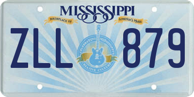 MS license plate ZLL879